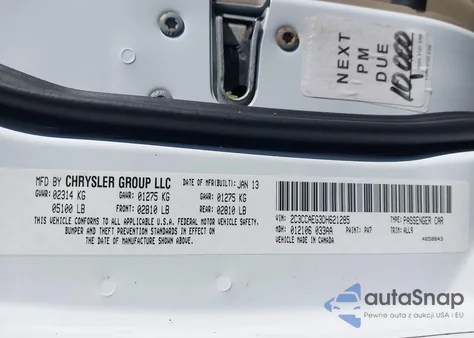 2013 Chrysler 300C z USA, uszkodzony, nr VIN 2C3CCAEG3DH621285